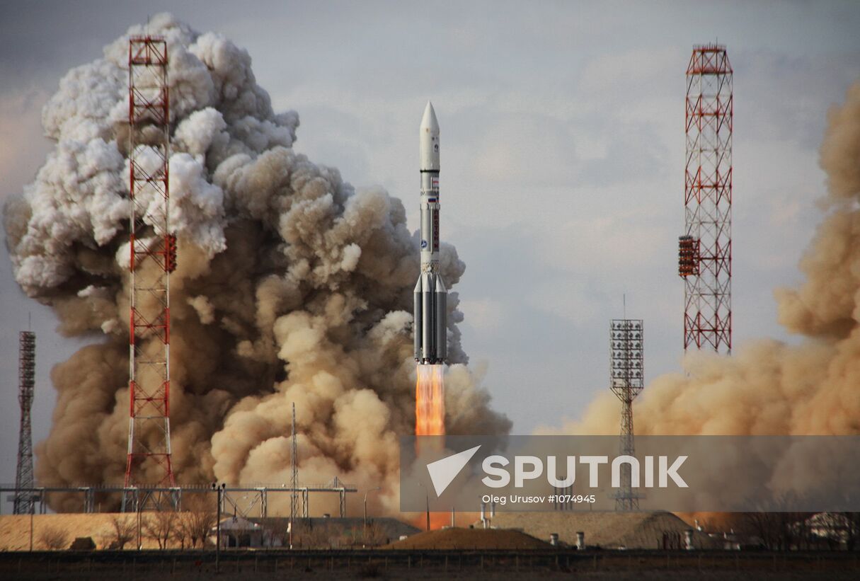 Carrier rocket "Proton-M" launched from Baikonur cosmodrome