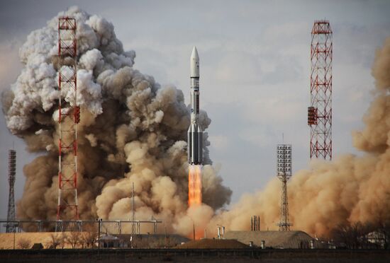 Carrier rocket "Proton-M" launched from Baikonur cosmodrome