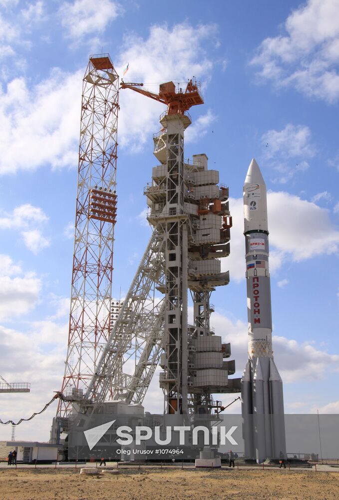 Carrier rocket "Proton-M" launched from Baikonur cosmodrome