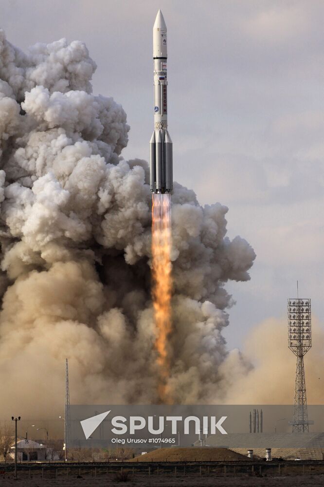 Carrier rocket "Proton-M" launched from Baikonur cosmodrome