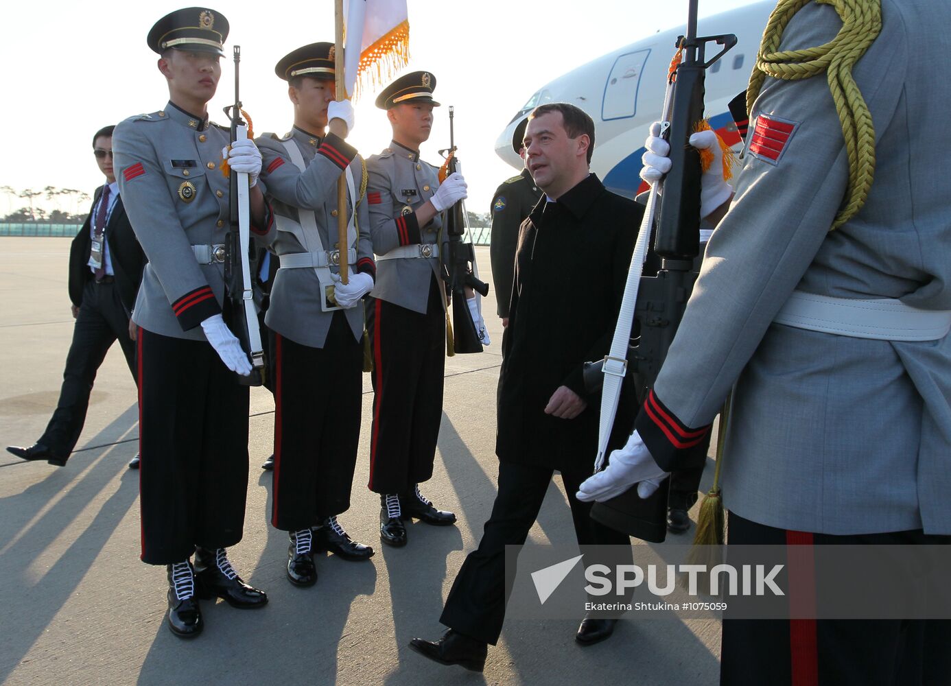Dmitry Medvedev visits South Korea