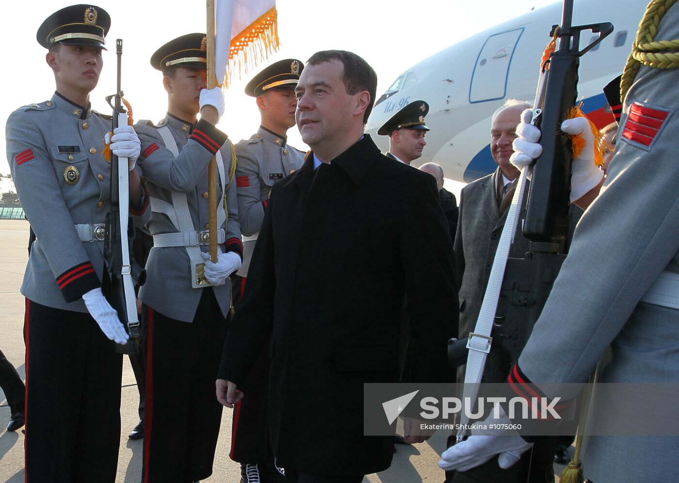 Dmitry Medvedev visits South Korea