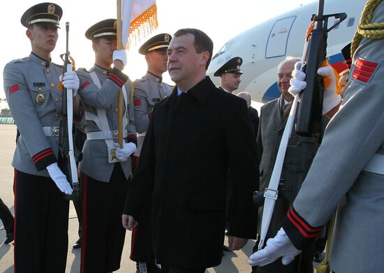 Dmitry Medvedev visits South Korea