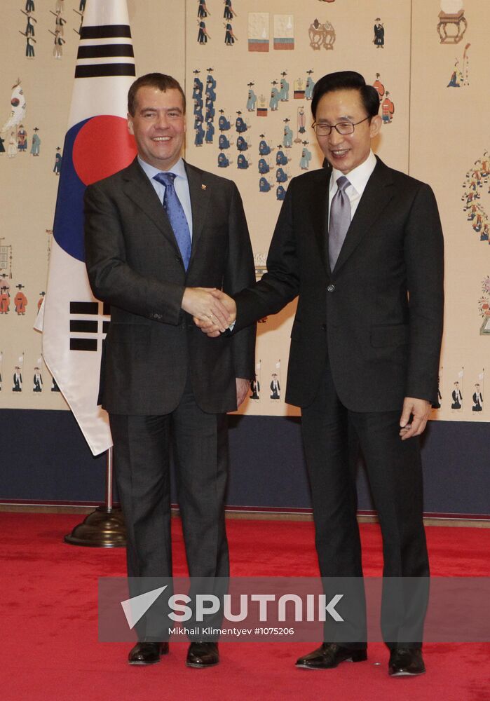Dmitry Medvedev's visit to South Korea