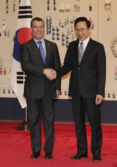 Dmitry Medvedev's visit to South Korea