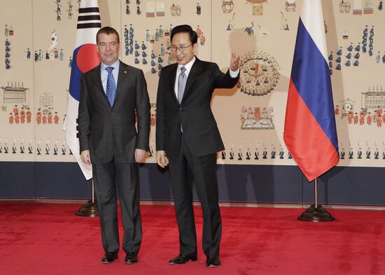Dmitry Medvedev's visit to South Korea