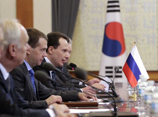 Dmitry Medvedev's visit to South Korea