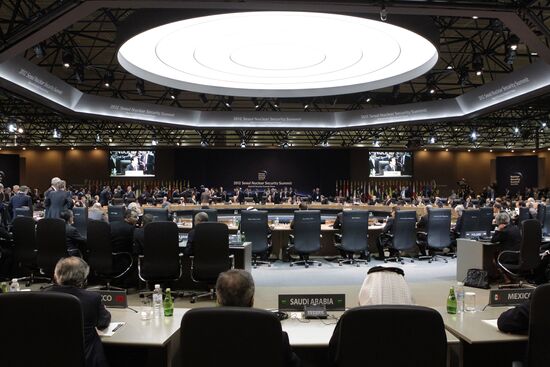 Dmitry Medvedev at the summit on nuclear security in Seoul