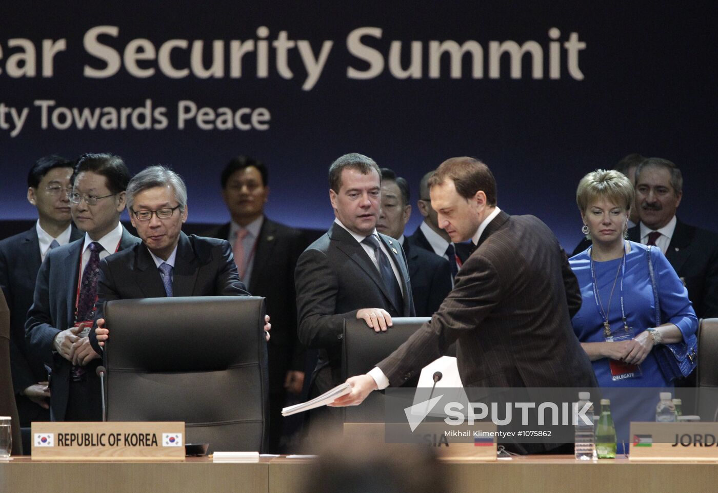 Dmitry Medvedev at the summit on nuclear security in Seoul