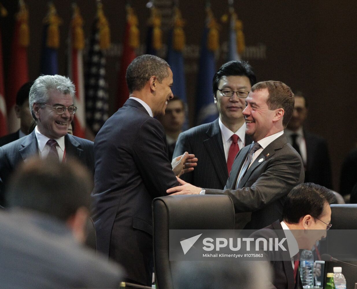 Dmitry Medvedev at the summit on nuclear security in Seoul