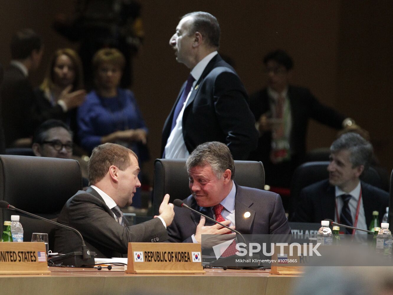Dmitry Medvedev at the summit on nuclear security in Seoul