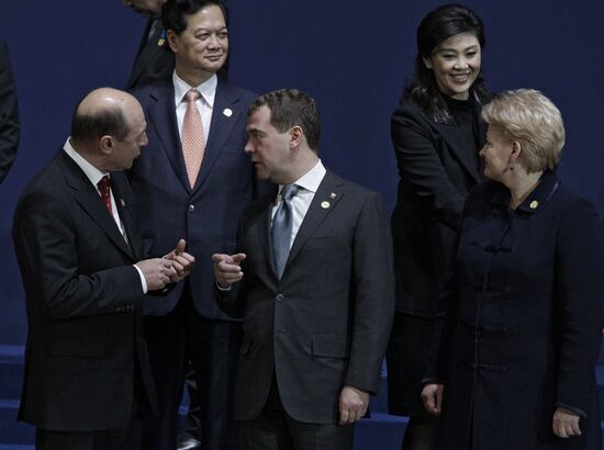 Dmitry Medvedev at the summit on nuclear security in Seoul