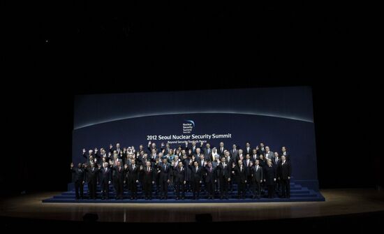 Dmitry Medvedev at the summit on nuclear security in Seoul