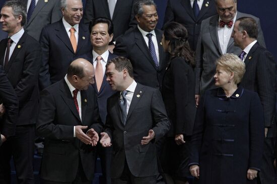 Dmitry Medvedev at the summit on nuclear security in Seoul