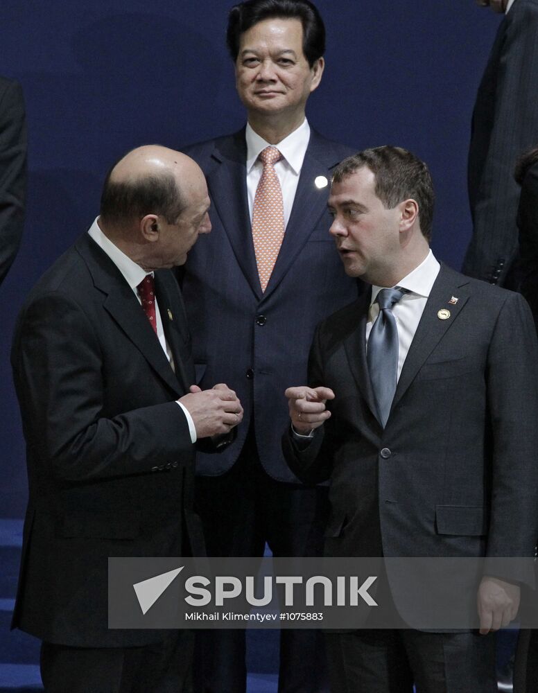 Dmitry Medvedev at the summit on nuclear security in Seoul
