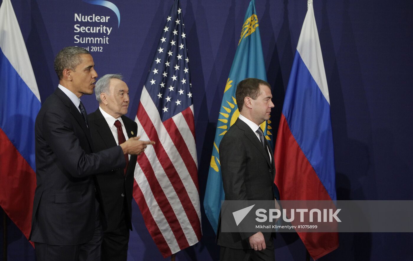 Dmitry Medvedev at the summit on nuclear security in Seoul
