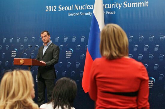 Dmitry Medvedev at 2012 Nuclear Security Summit in Seoul