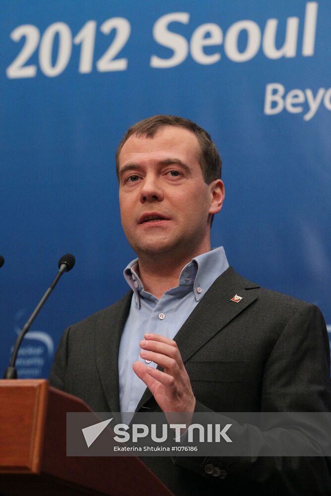 Dmitry Medvedev at 2012 Nuclear Security Summit in Seoul