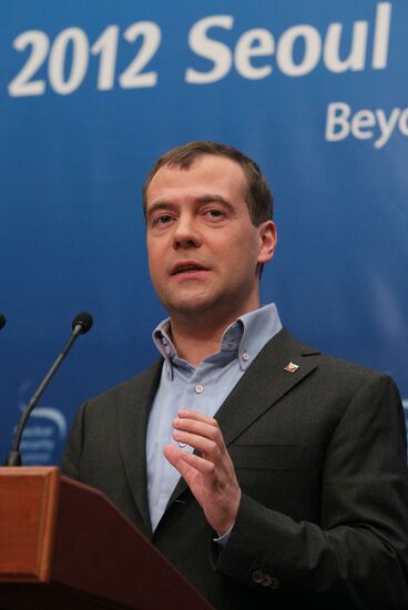 Dmitry Medvedev at 2012 Nuclear Security Summit in Seoul