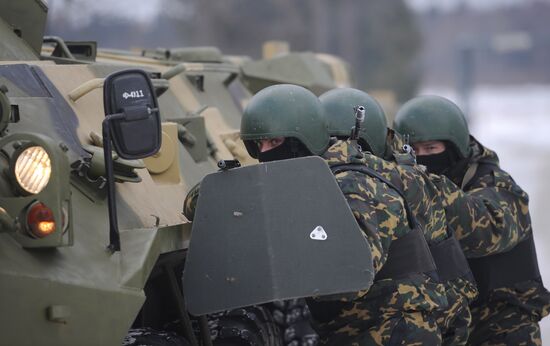 Russian Interior Ministry's counter-terrorism units in training