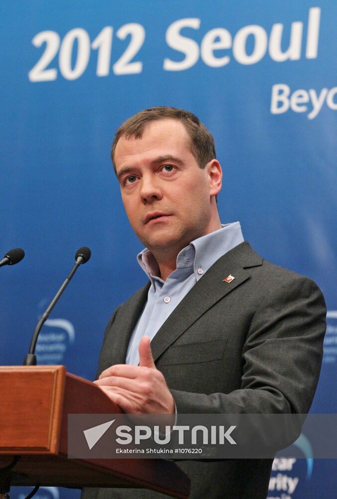 Dmitry Medvedev at 2012 Nuclear Security Summit in Seoul