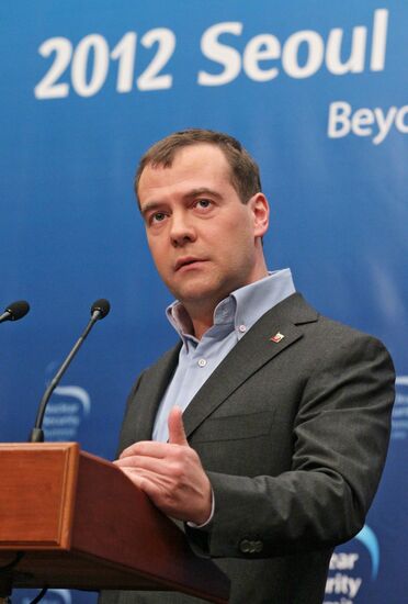 Dmitry Medvedev at 2012 Nuclear Security Summit in Seoul