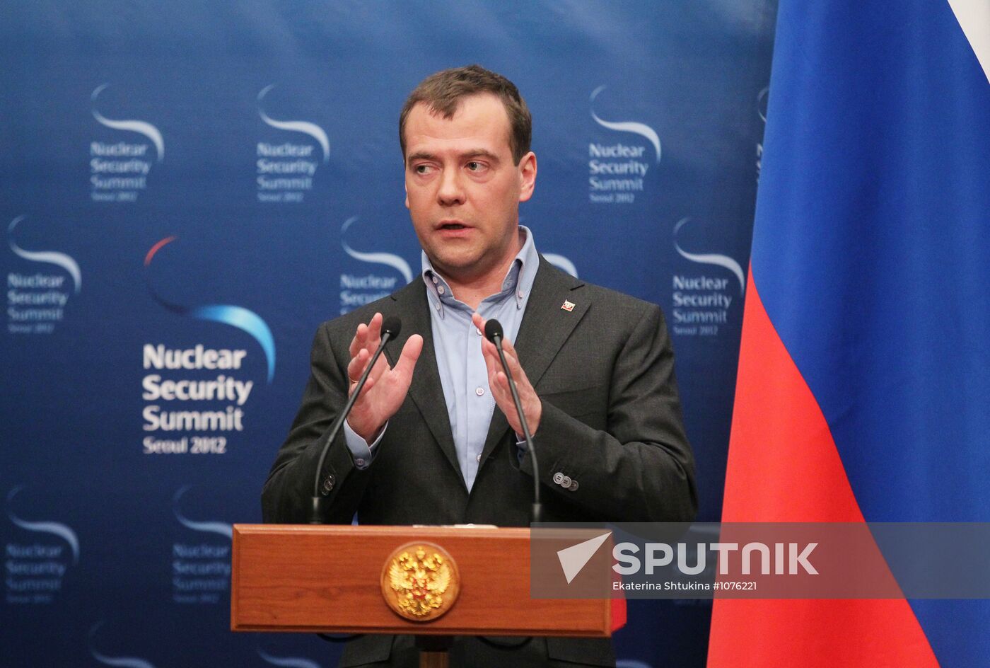 Dmitry Medvedev at 2012 Nuclear Security Summit in Seoul