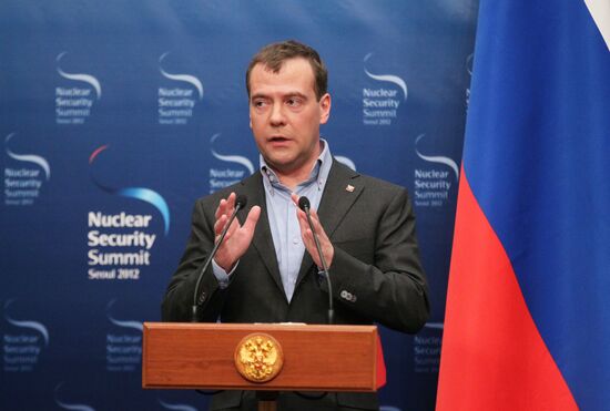 Dmitry Medvedev at 2012 Nuclear Security Summit in Seoul