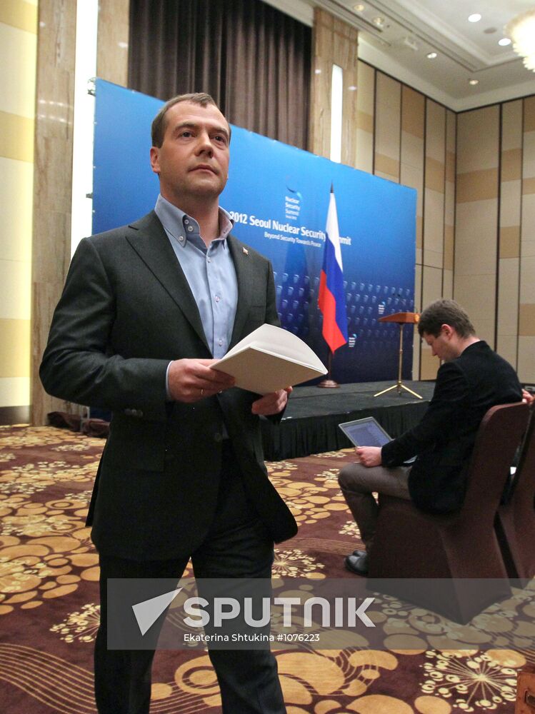 Dmitry Medvedev at 2012 Nuclear Security Summit in Seoul