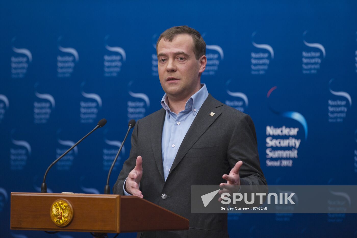Dmitry Medvedev at 2012 Nuclear Security Summit in Seoul