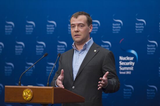 Dmitry Medvedev at 2012 Nuclear Security Summit in Seoul