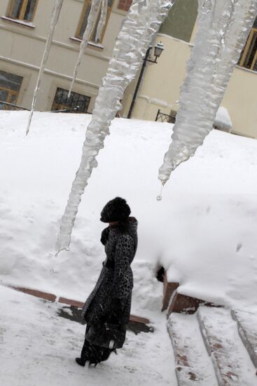 Clearing roofs of snow and ice