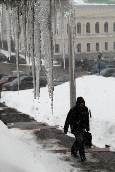 Clearing roofs of snow and ice