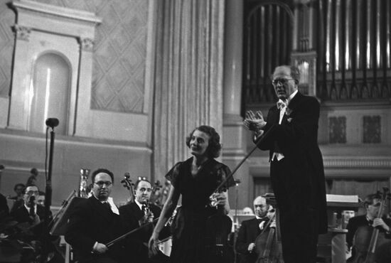 Grzegorz Fitelberg and Eugenia Uminska