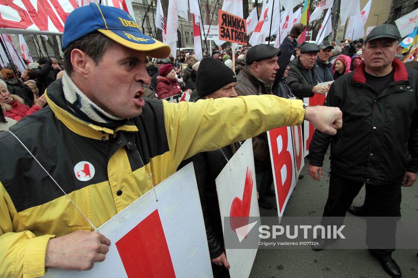 Yulia Tymoshenko's supporters rally