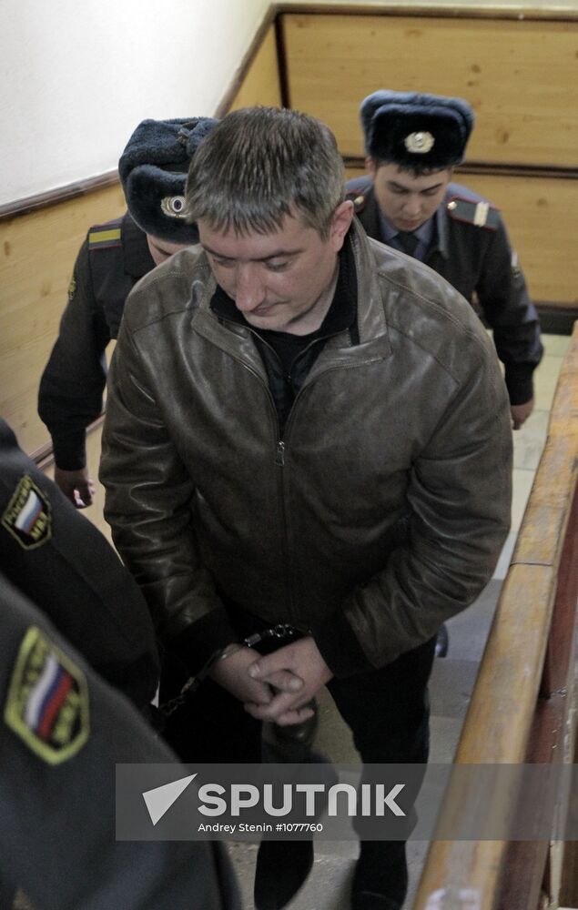 Court session in case of Andrei Komissarov