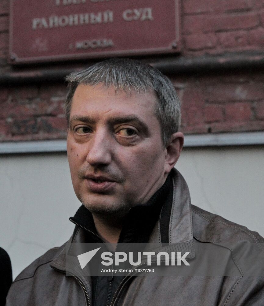 Court session in case of Andrei Komissarov