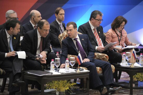 Dmitry Medvedev attends BRIC summit
