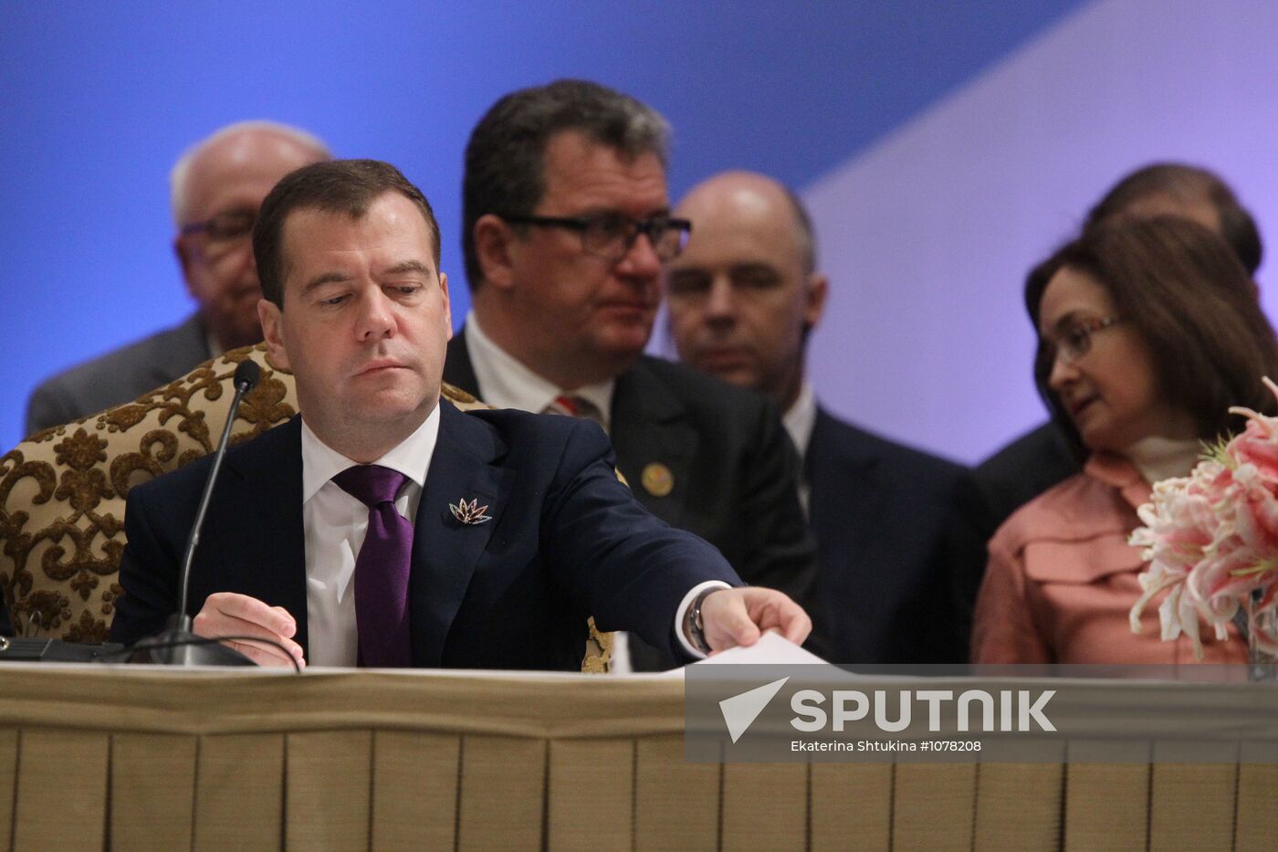 Dmitry Medvedev attends BRIC summit