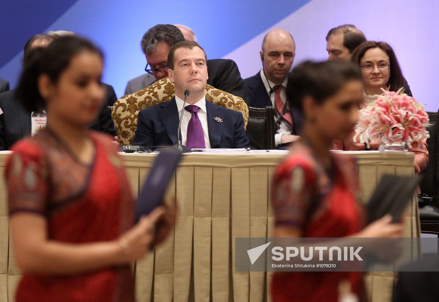 Dmitry Medvedev attends BRIC summit