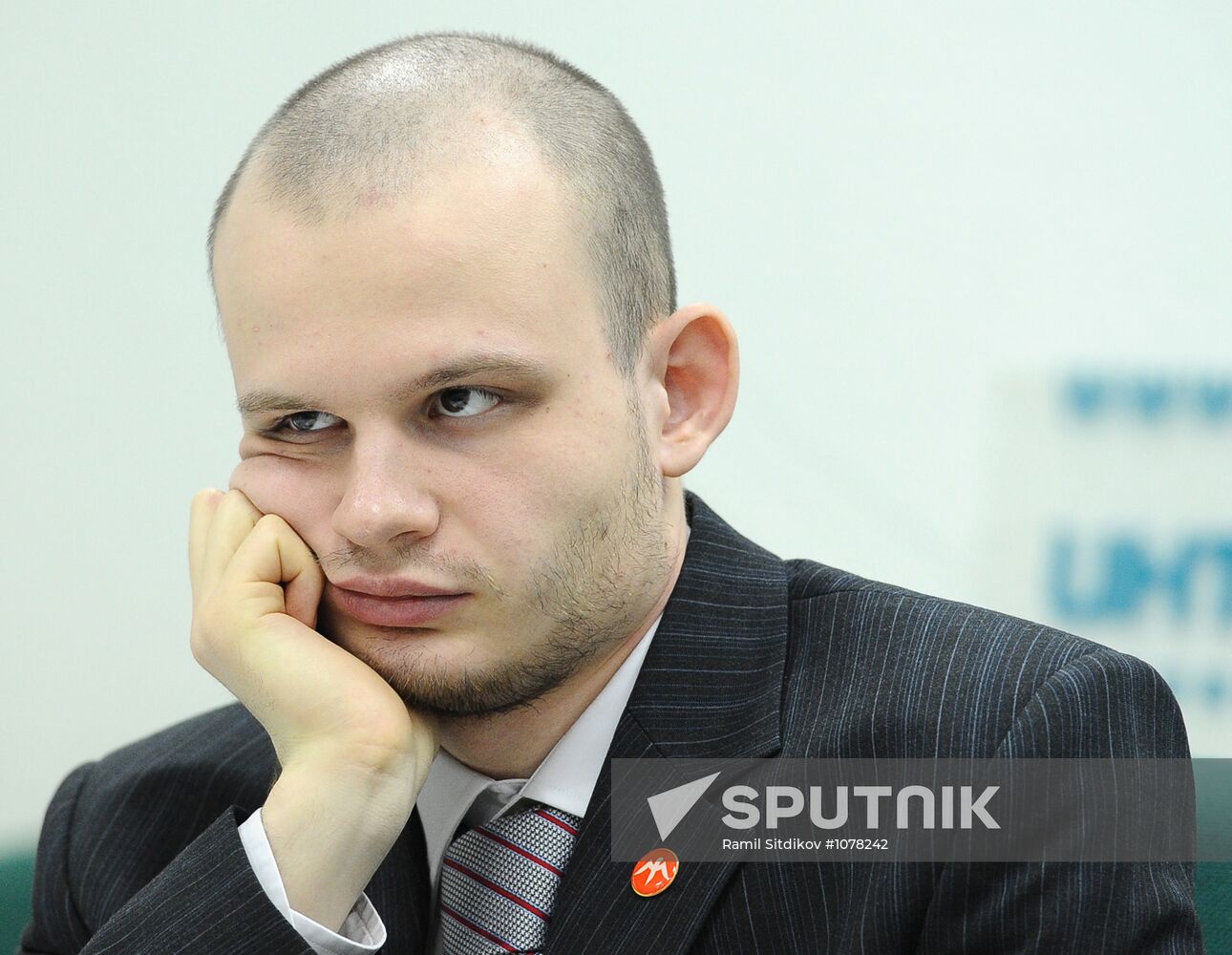 News conference of Russian National Democratic Party