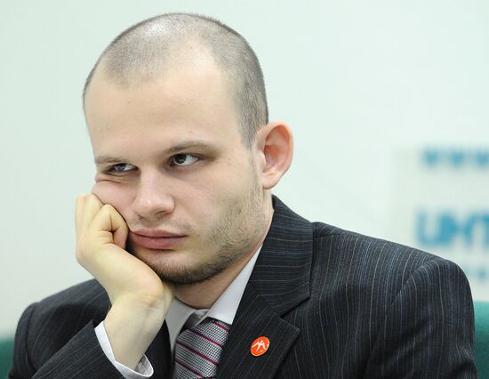 News conference of Russian National Democratic Party