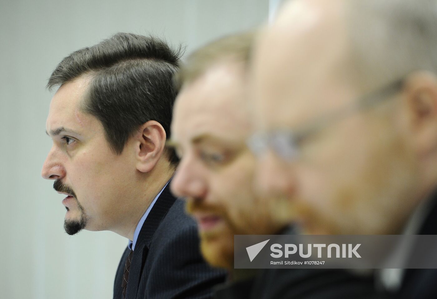 News conference of Russian National Democratic Party