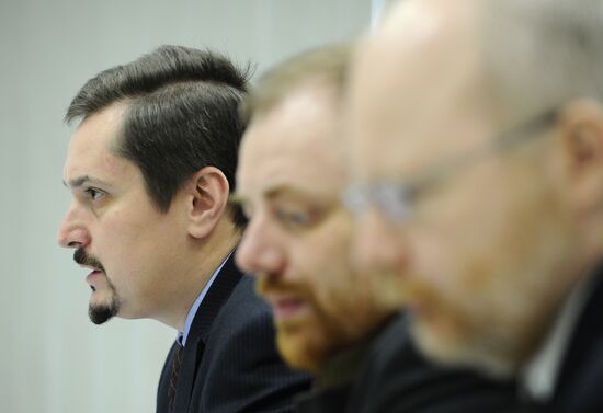 News conference of Russian National Democratic Party