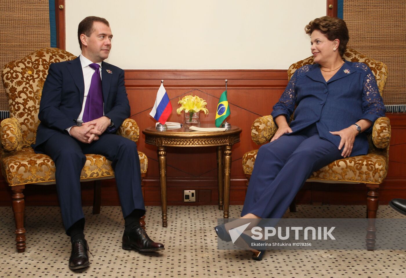 Dmitry Medvedev attends BRIC summit