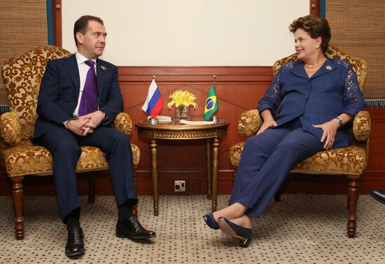 Dmitry Medvedev attends BRIC summit