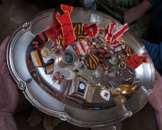 Treasure found in private villa, St. Petersburg