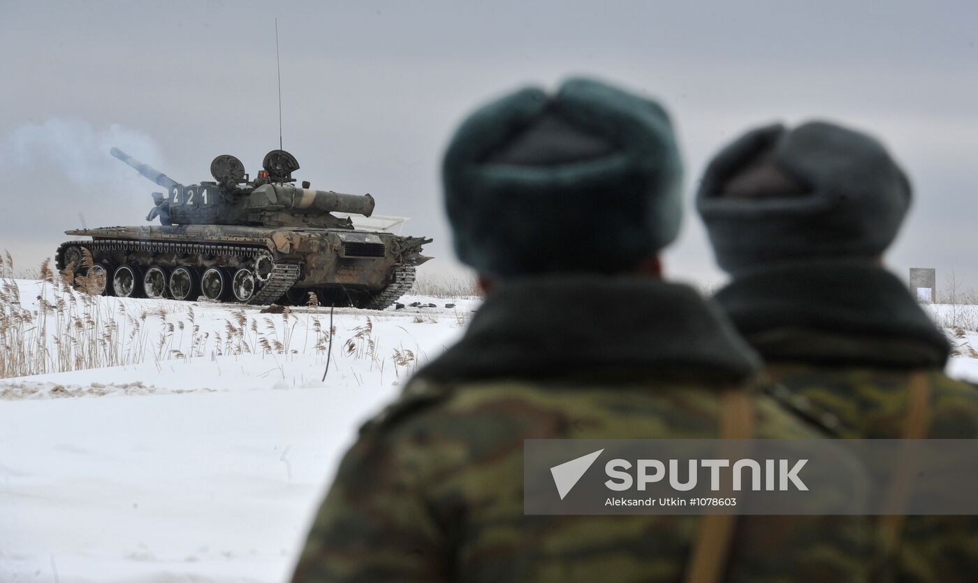 4th Independent Tank Brigade trains at Golovenki