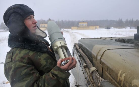 4th Independent Tank Brigade trains at Golovenki