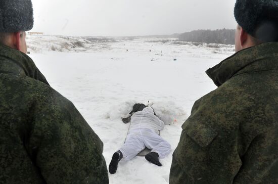 4th Independent Tank Brigade trains at Golovenki
